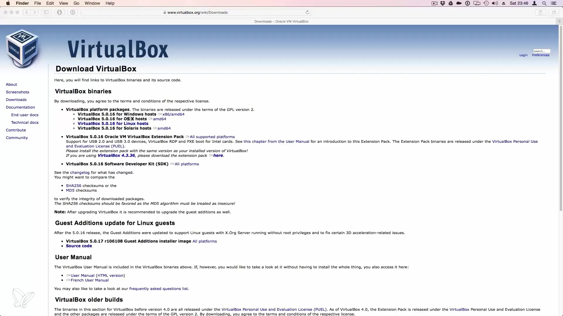 Erfolgreiche VirtualBox Installation für Linux Erfolgreiche VirtualBox Installation für Linux