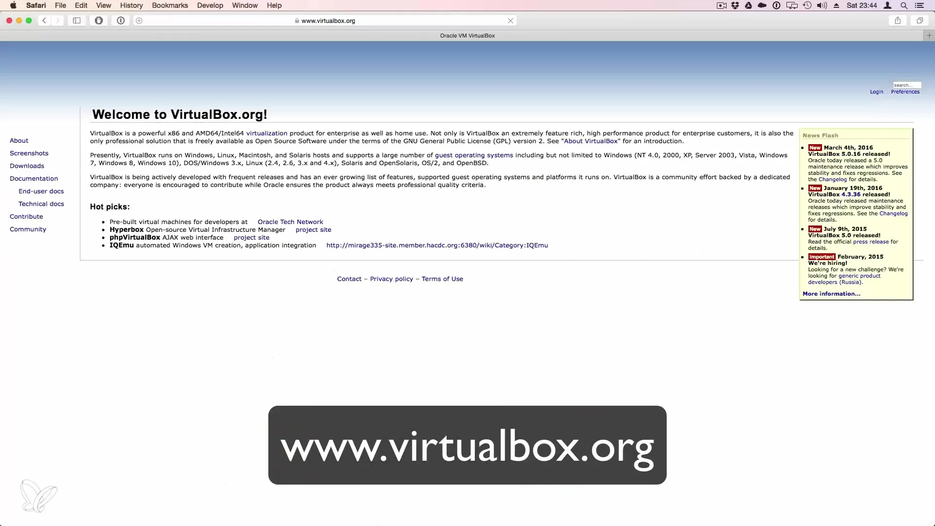 Erfolgreiche VirtualBox Installation für Linux Erfolgreiche VirtualBox Installation für Linux