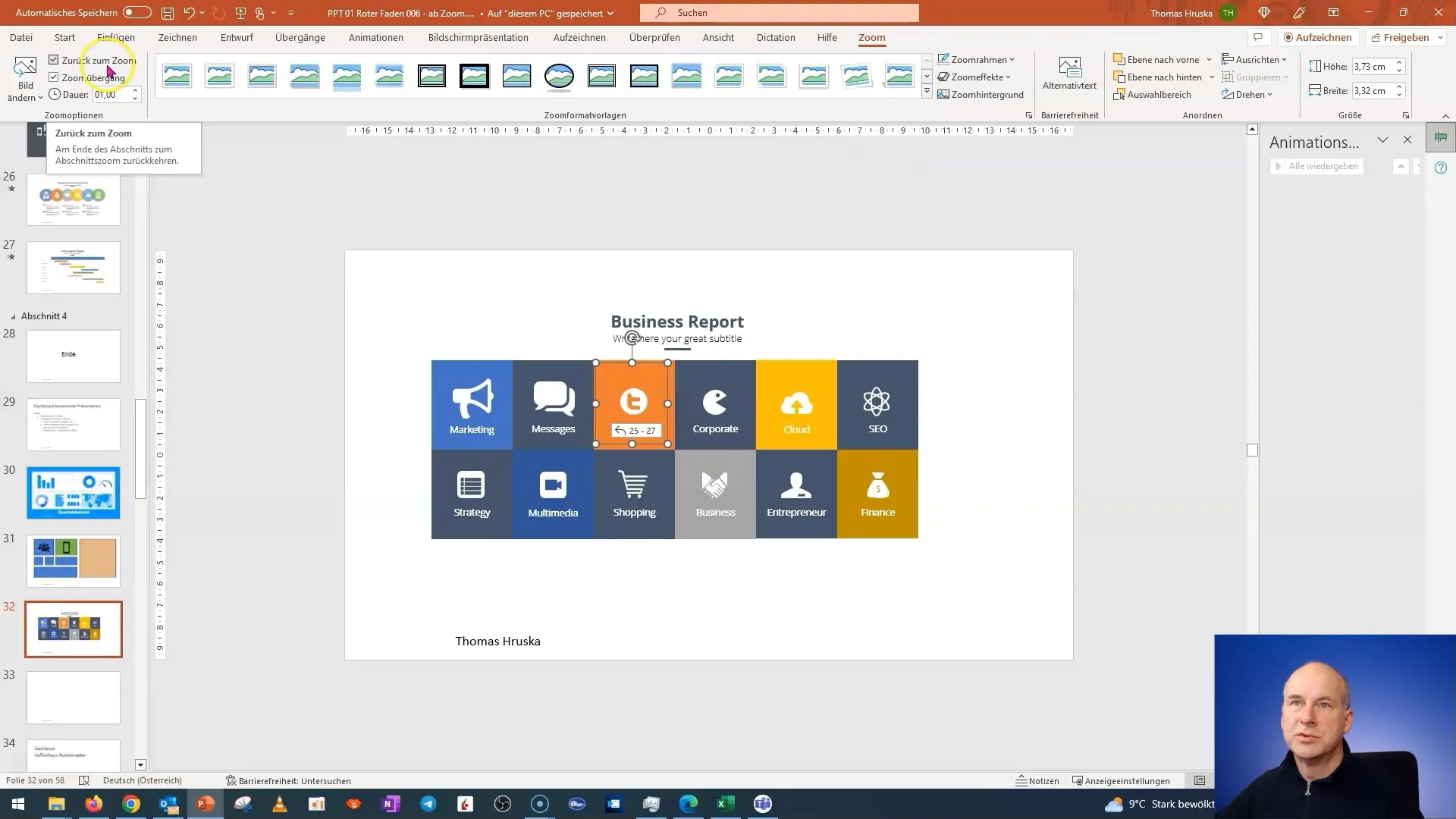 Creează un panou interactiv de cărămizi în PowerPoint