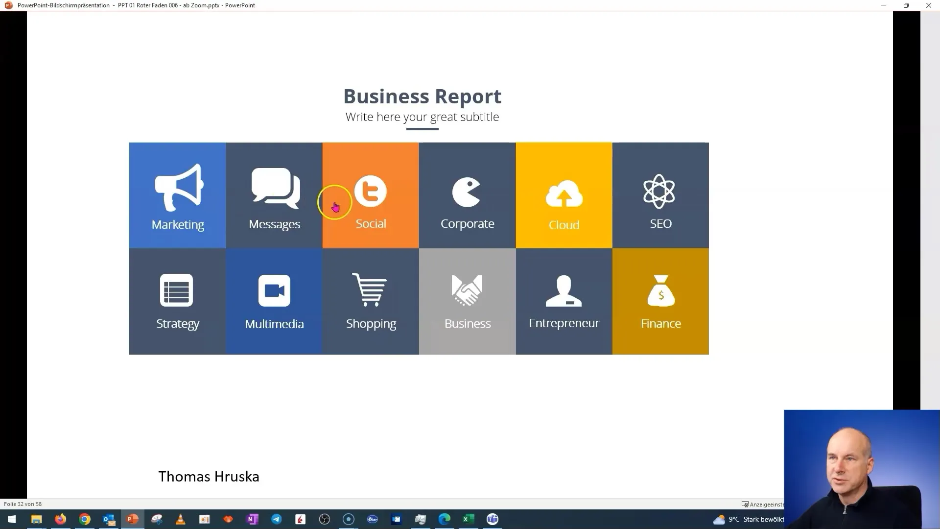 Creează un dashboard interactiv cu cărămizi în PowerPoint