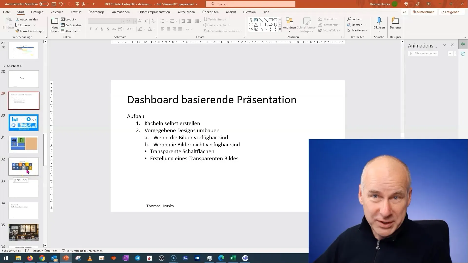 Creează un tablou de bord interactiv de plăci în PowerPoint