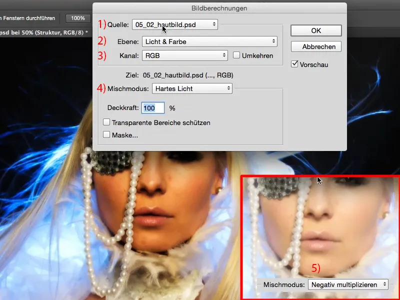 Vaated ja stiilid Photoshopis - naha kujutis ja retušš