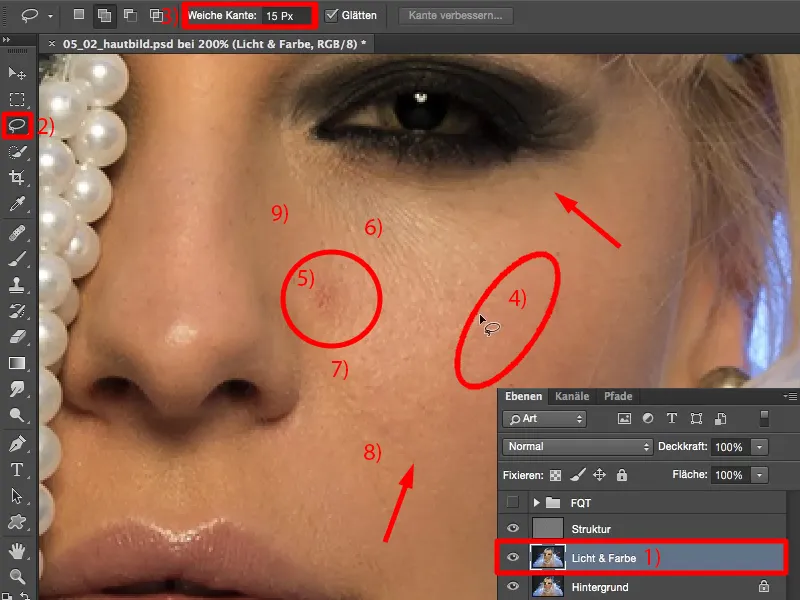 Vaata ja stiilid Photoshopiga - naha pilt ja retušš