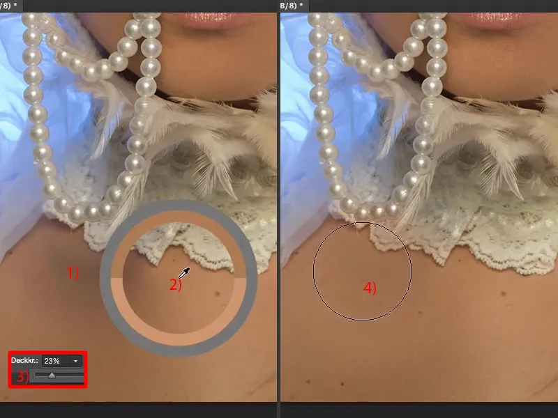 Välimus ja stiilid Photoshopiga - naha pildid ja retušš