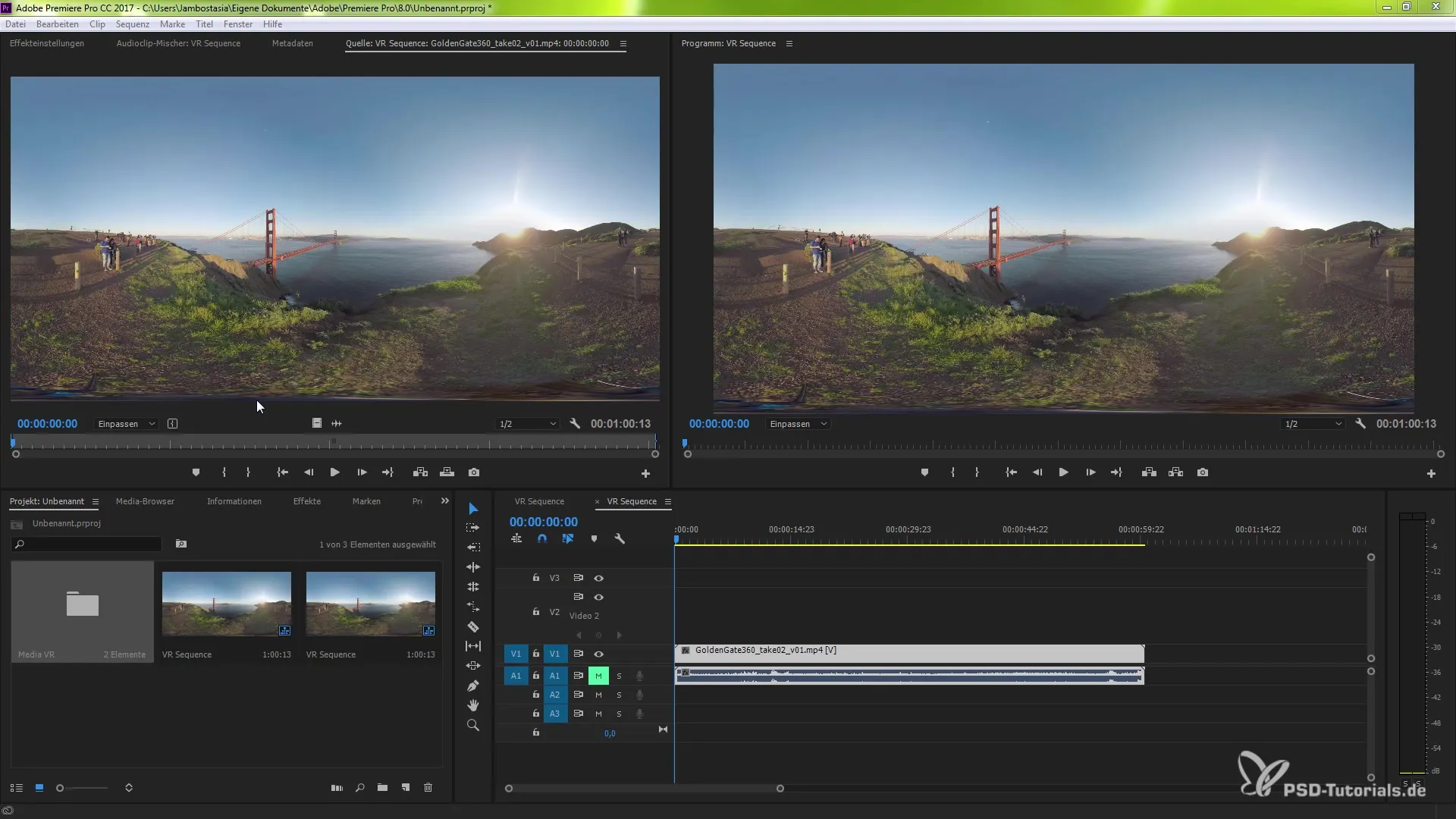 Premiere Pro CC 2015.3におけるVRビデオ編集の簡単な説明 Premiere Pro CC 2015.3でのVRビデオ編集の簡単な説明