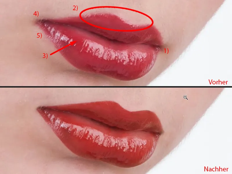 Välimus ja stiil Photoshopiga - huulte retušš