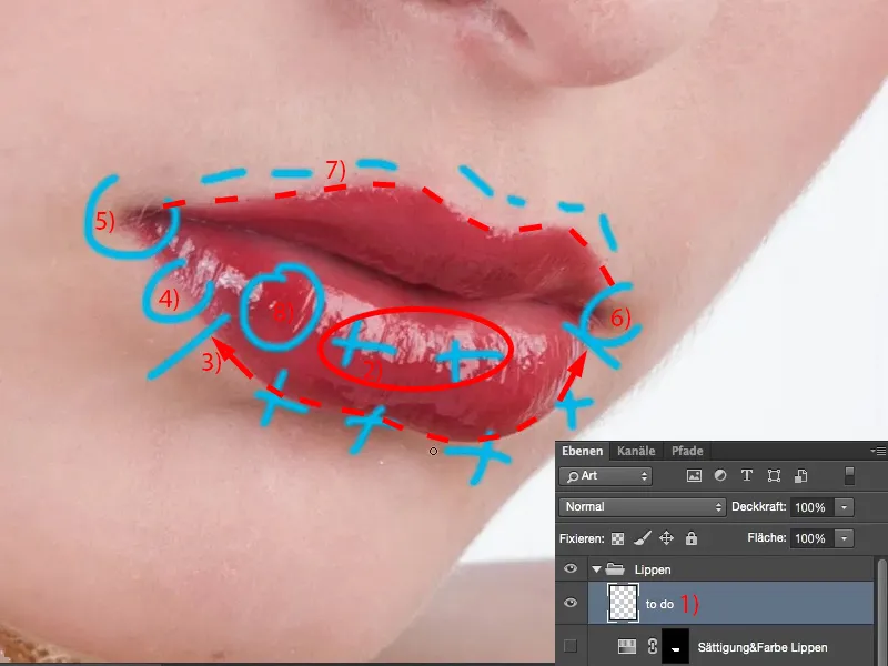 Vaata välja ja stiilid Photoshopiga - huulte retušš