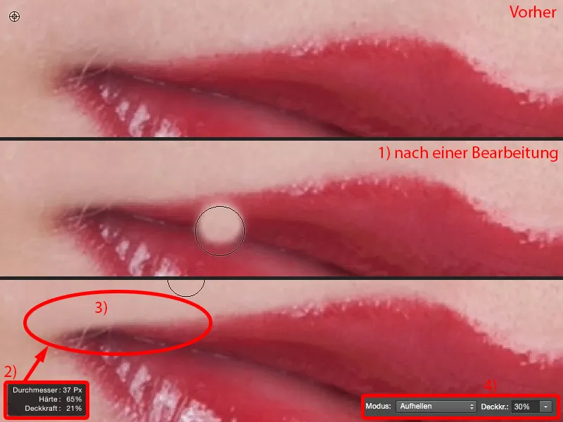 Väljanägemine ja stiil Photoshopiga - huulte retušš