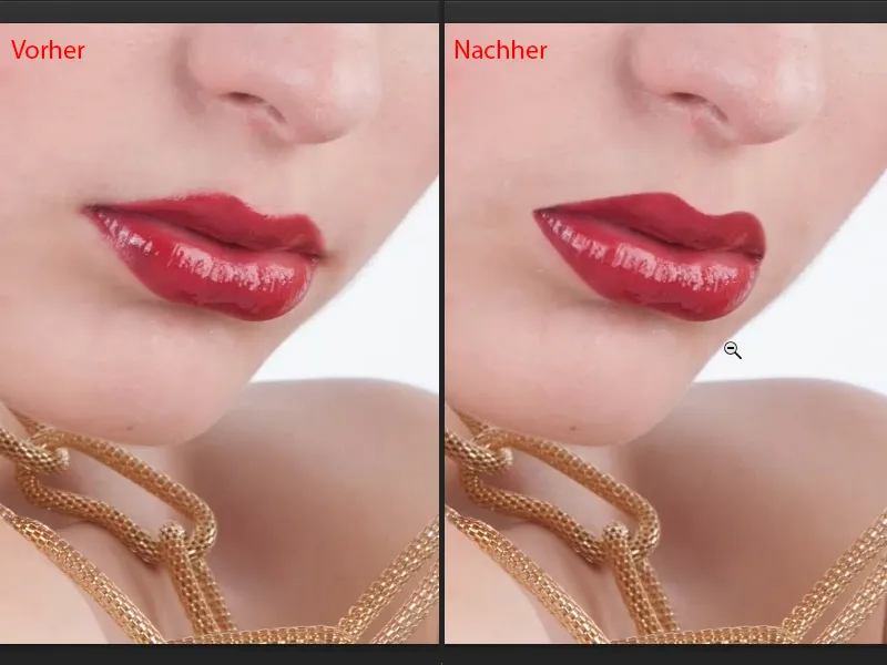 Välimus ja stiilid Photoshopiga - huulte retušš