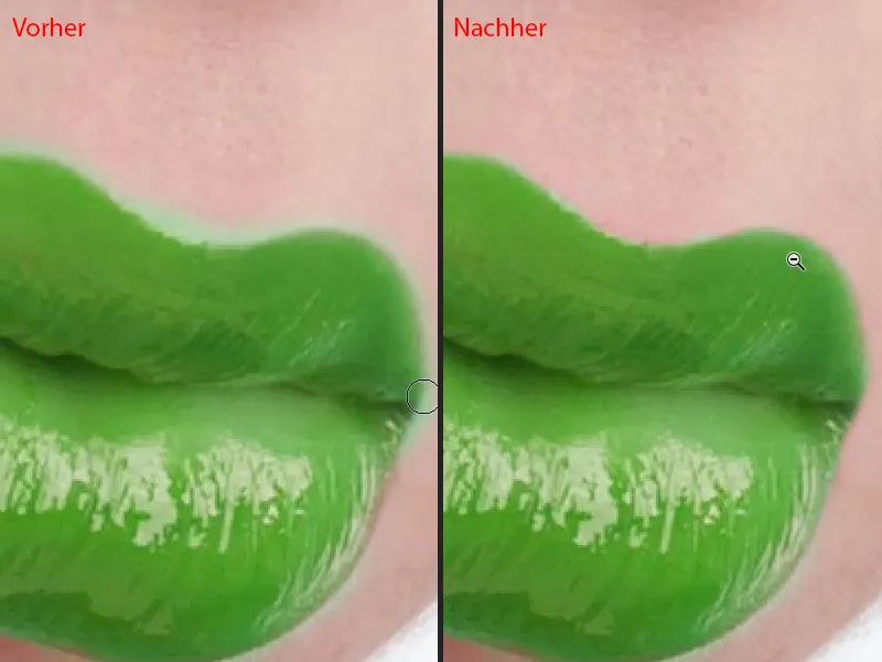 Vaata ja stiilid Photoshopis - huulte retušš
