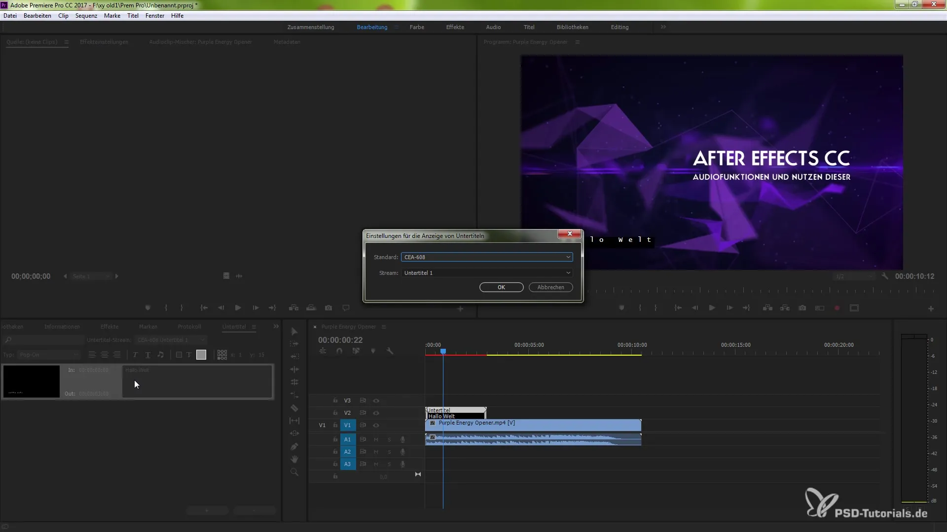Premiere Pro CCで字幕機能を効果的に活用する Premiere Pro CCで字幕機能を効果的に活用する