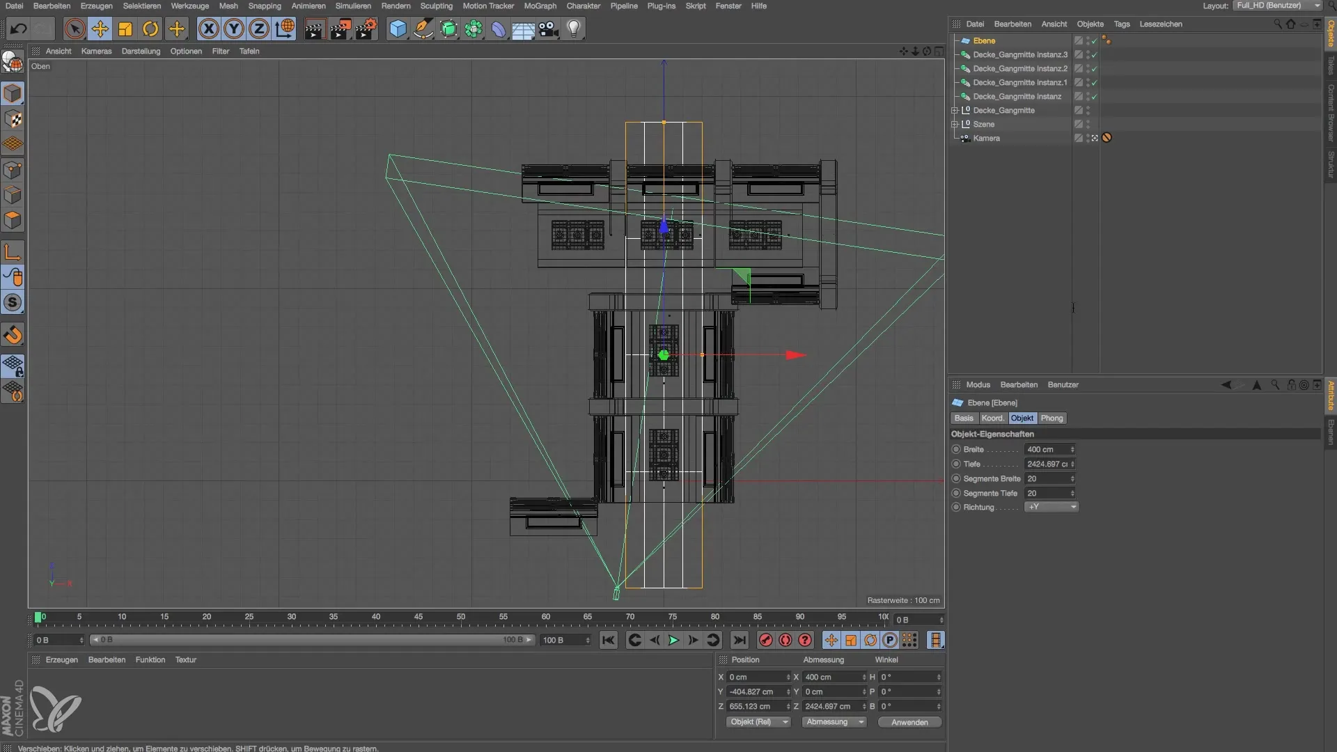 Efficient modeling of a space station in Cinema 4D Efficient modeling of a space station in Cinema 4D