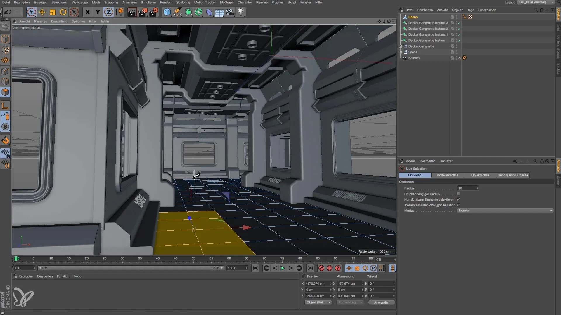 Efficient modeling of a space station in Cinema 4D Efficient Modeling of a Space Station in Cinema 4D