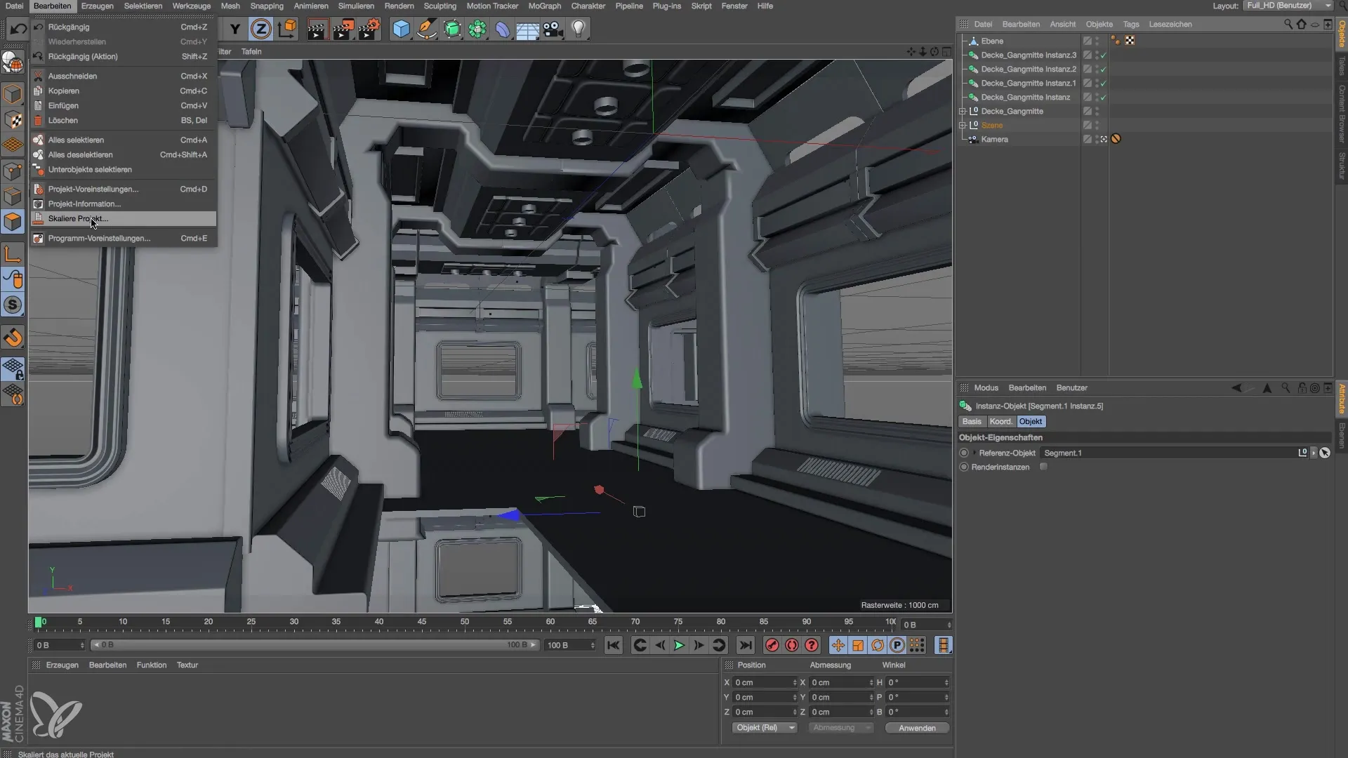 Efficient modeling of a space station in Cinema 4D Efficiently modeling a space station in Cinema 4D