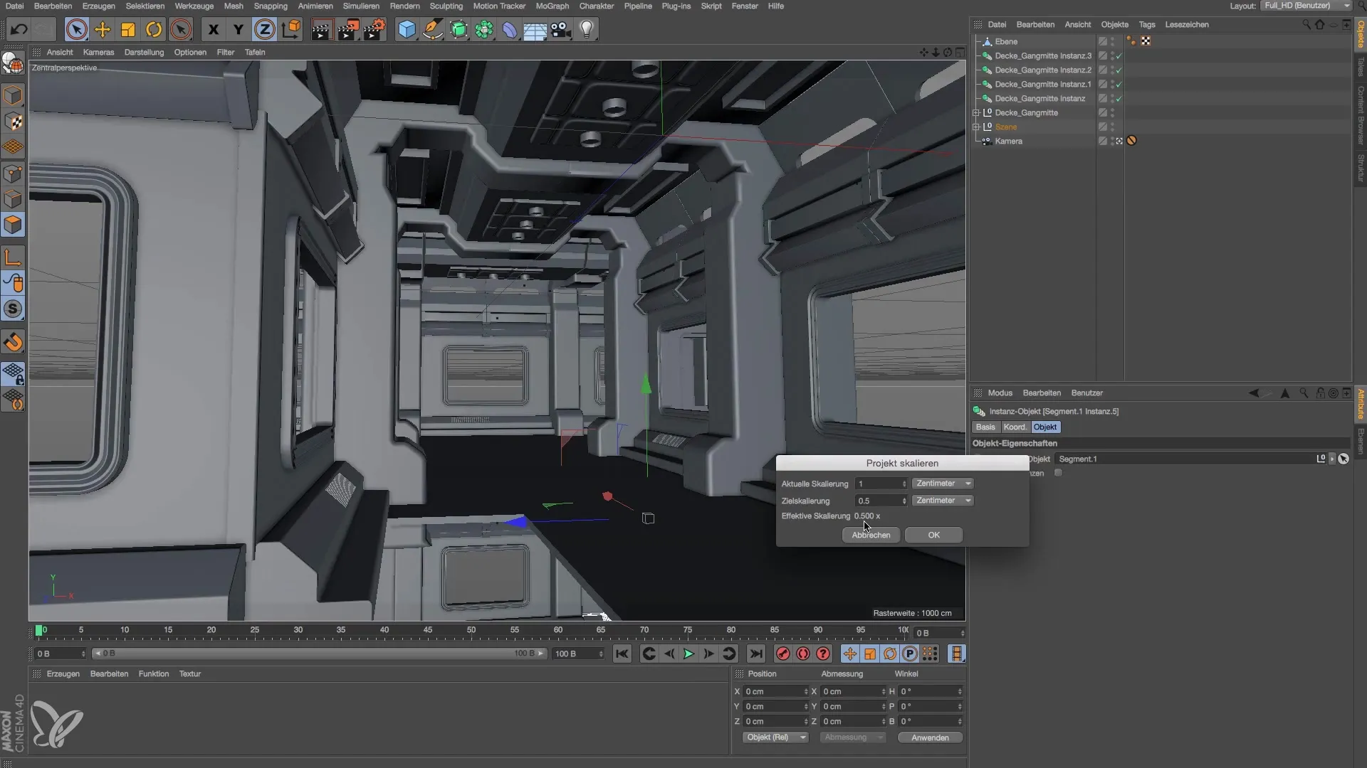 Efficient modeling of a space station in Cinema 4D Efficient modeling of a space station in Cinema 4D