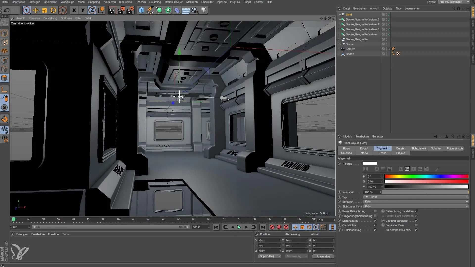 Efficient modeling of a space station in Cinema 4D Efficiently modeling a space station in Cinema 4D