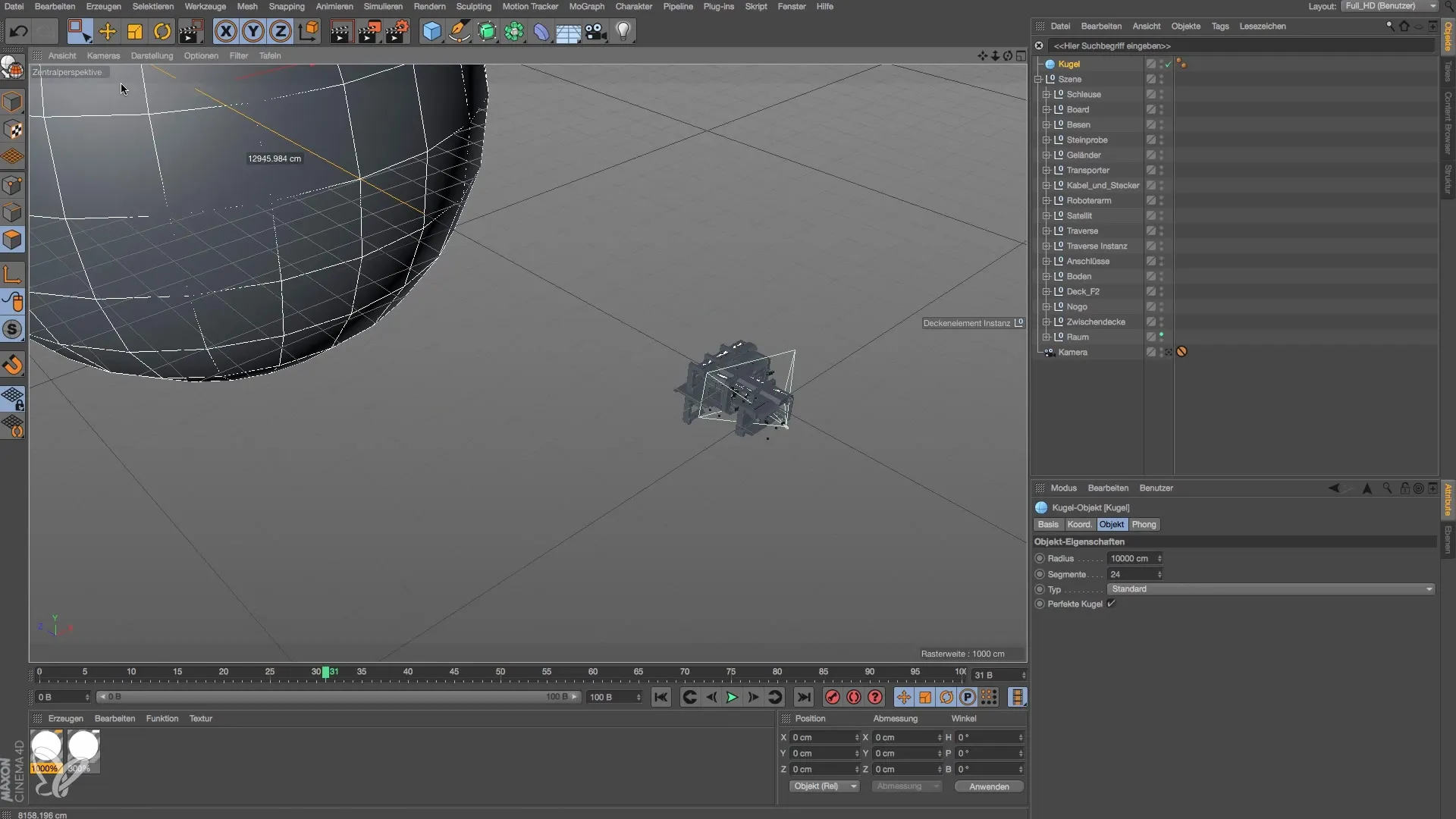 Realistische Raumstation in Cinema 4D Beleuchtung in 16 Schritte