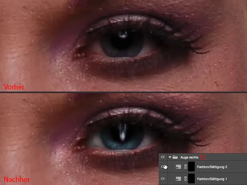Vaated ja stiilid Photoshopiga - silmade retušeerimine