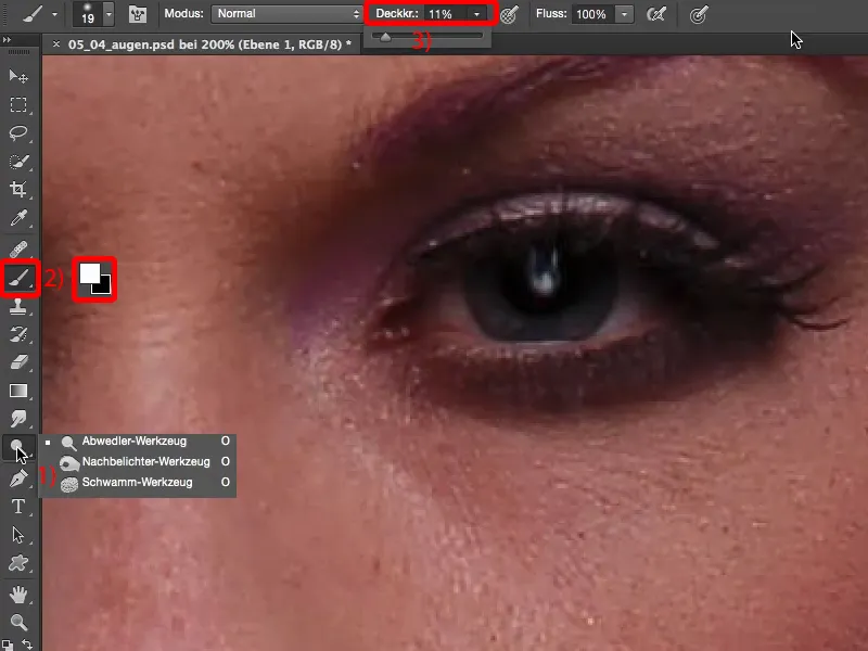 Väljanägemine ja stiilid Photoshopiga - silmade retušš