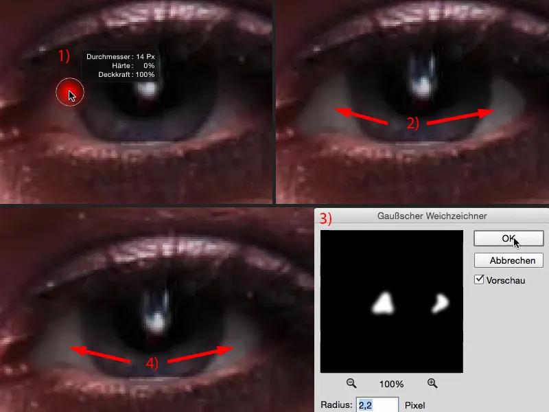 Väljanägemine ja stiilid Photoshopiga - silmade retušš