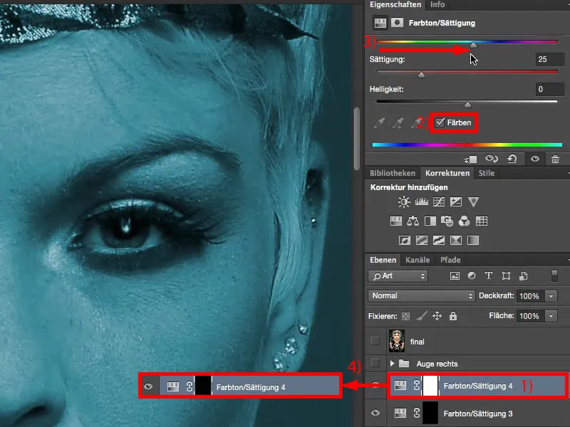 Vaadet ja stiile Photoshopiga - silmade retušeerimine