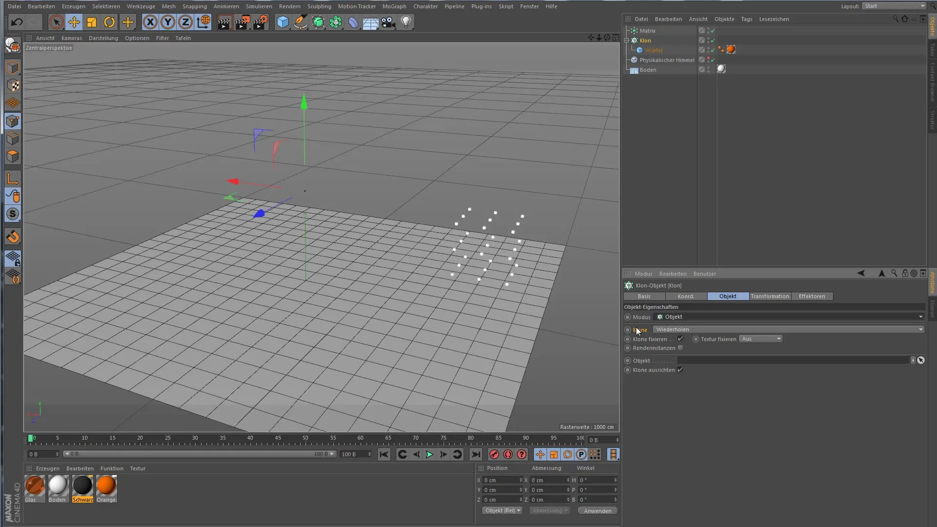 Utilizar el objeto Matriz de manera efectiva - Guía de MoGraph para Cinema 4D Utilizar eficazmente el objeto Matrix - Guía de MoGraph de Cinema 4D