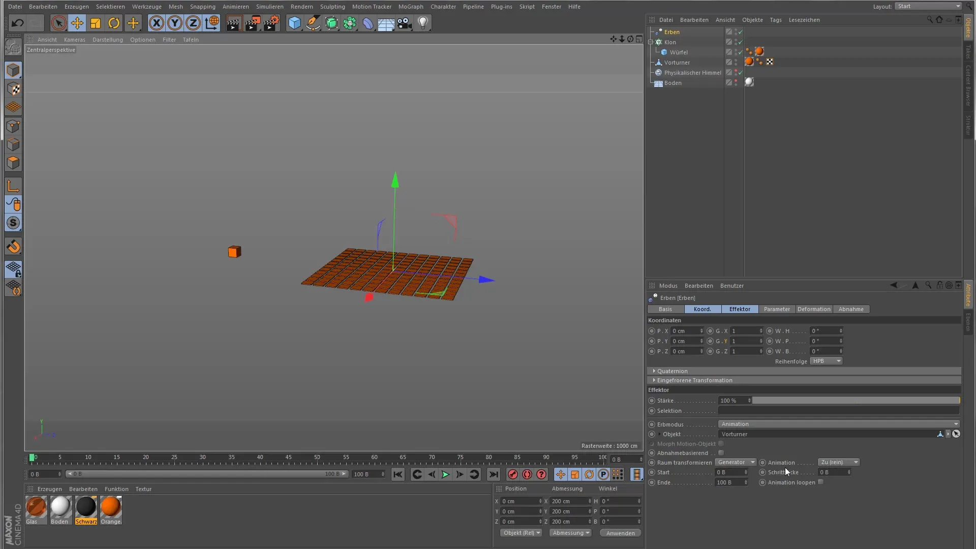 Uso efectivo del heredero en Cinema 4D Uso efectivo del heredero en Cinema 4D