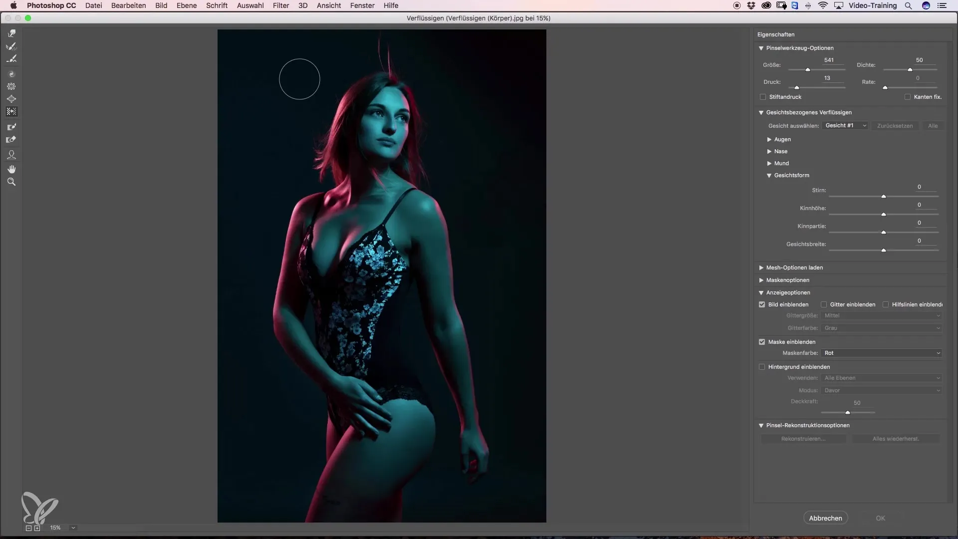 Mastering the liquefaction of body shapes in Photoshop Mastering the liquefy of body shapes in Photoshop