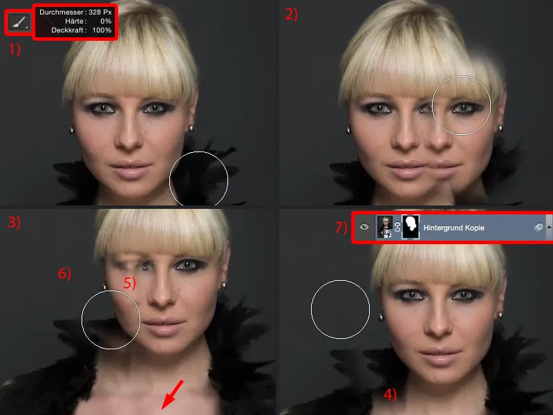 Looks & Styles su Photoshop - optimizuokite veido formą