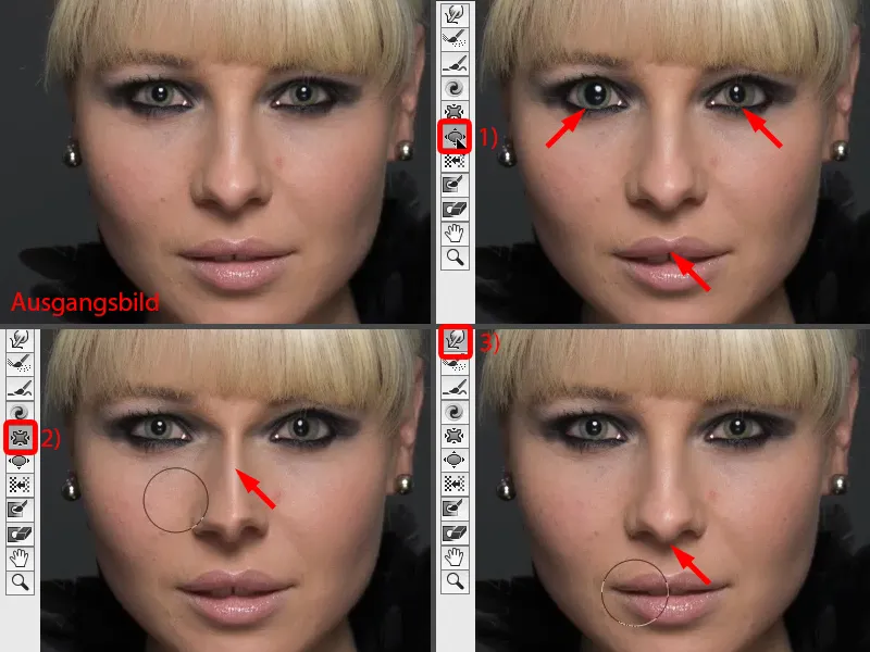 Kaip puošti ir stilizuoti naudojant „Photoshop“ - tobulinant veido formą.
