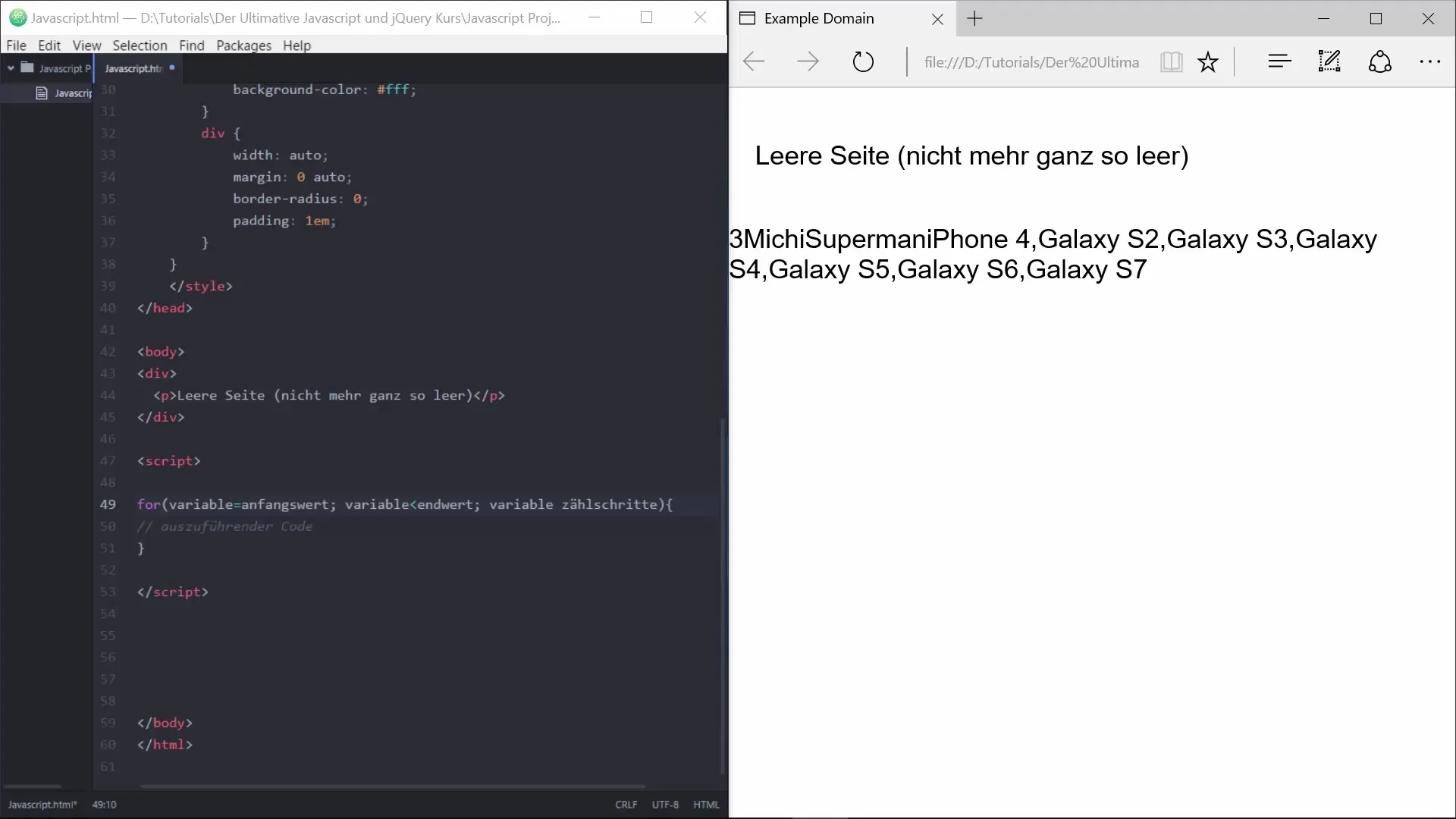 JavaScript For-Schleifen – Lern Schritt für Schritt JavaScript For-Schleifen – Lern Schritt für Schritt