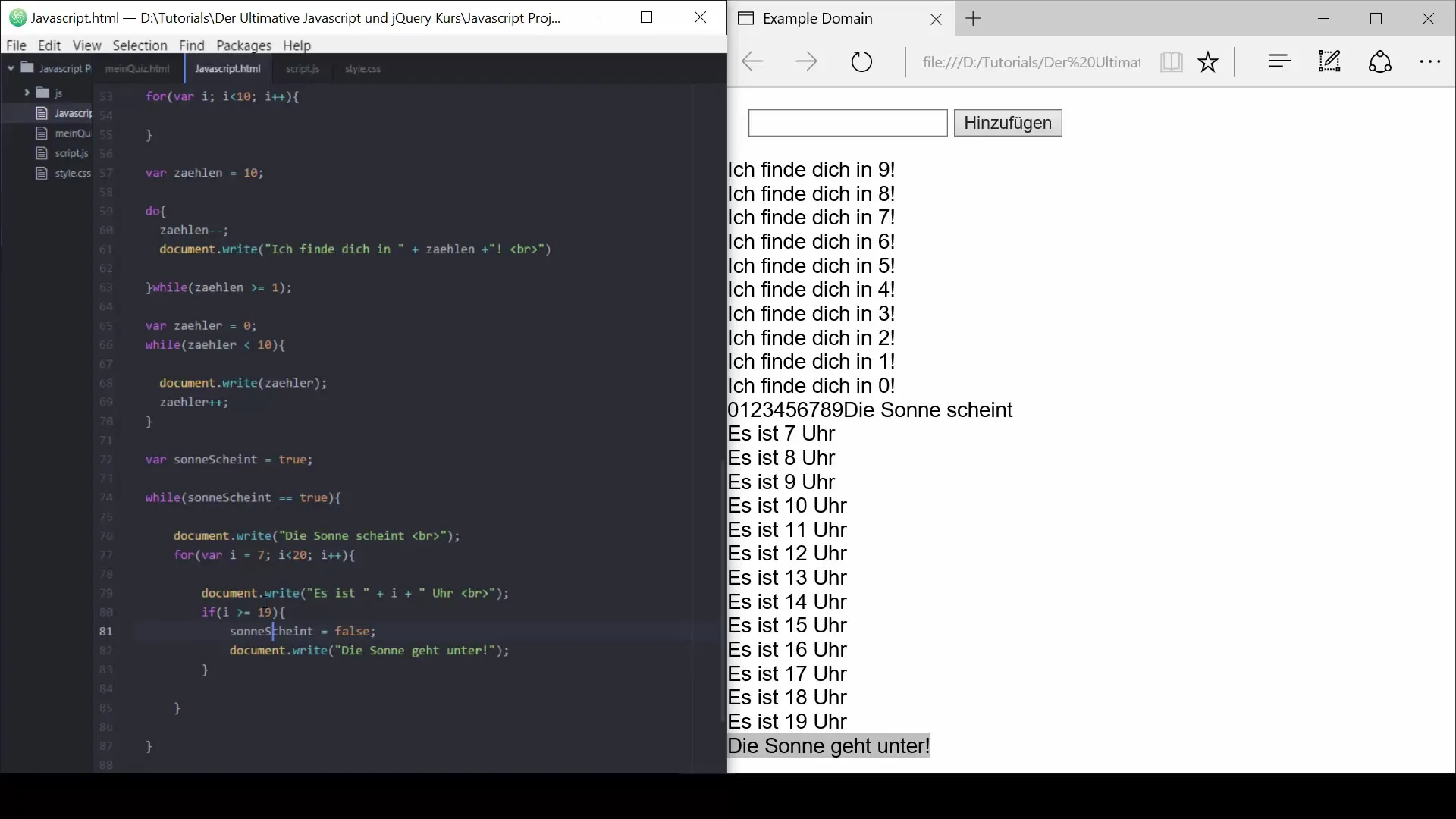 JavaScript Do-While- und While-Schleifen im Detail JavaScript Do-While- und While-Schleifen im Detail