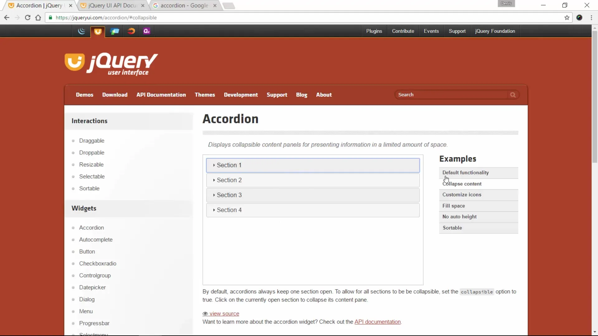 Accordion mit jQuery UI erstellen Accordion mit jQuery UI erstellen