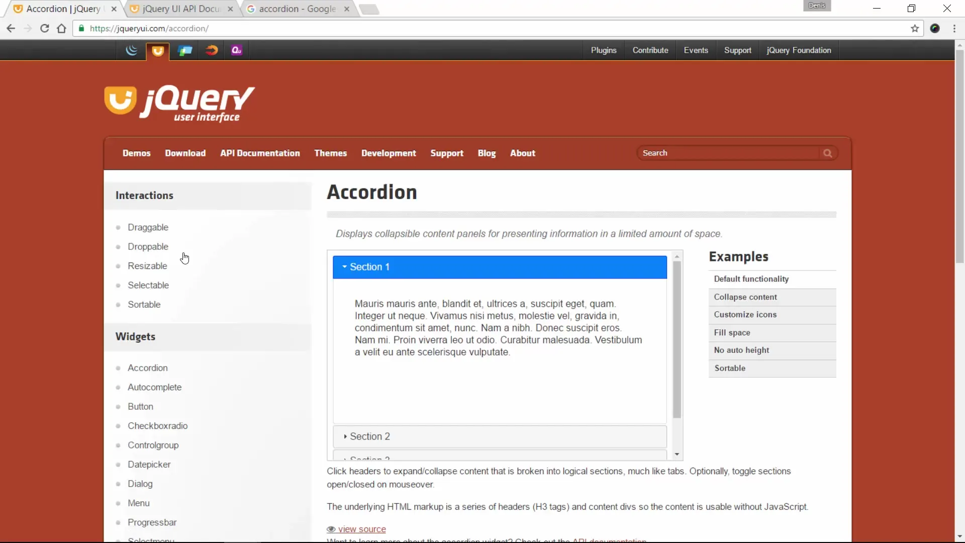 Accordion mit jQuery UI erstellen Accordion mit jQuery UI erstellen