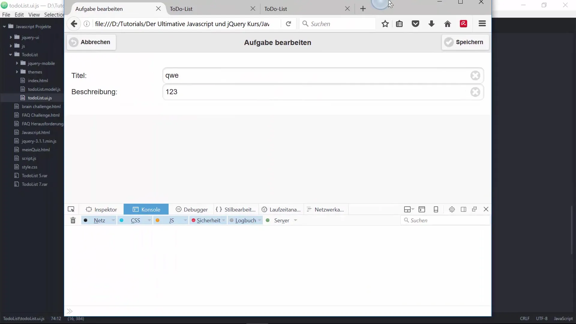 To-do-Liste mit JavaScript und jQuery permanent speichern To-do-Liste mit JavaScript und jQuery permanent speichern
