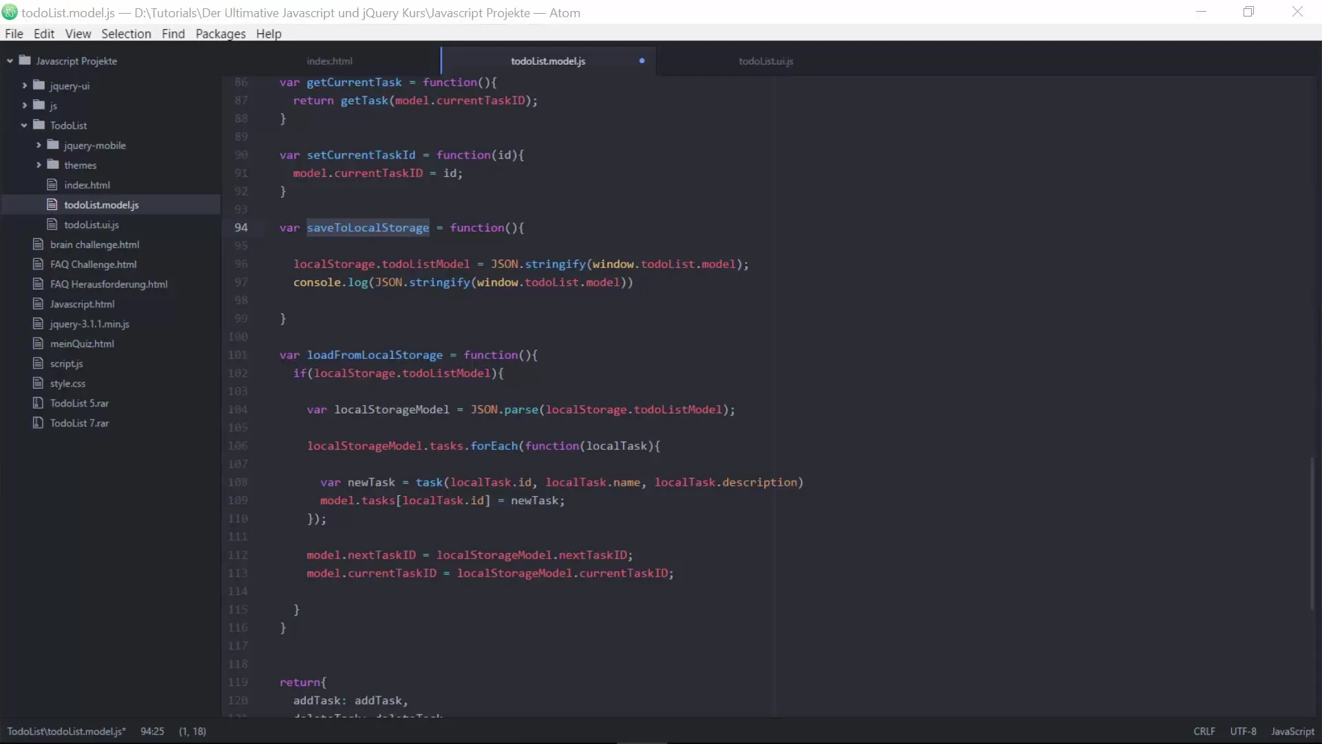 To-do-Liste mit JavaScript und jQuery permanent speichern To-do-Liste mit JavaScript und jQuery permanent speichern
