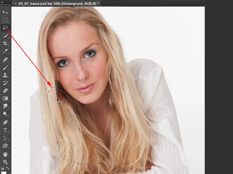 Vaadid ja stiilid Photoshopiga - juuste täiustamine