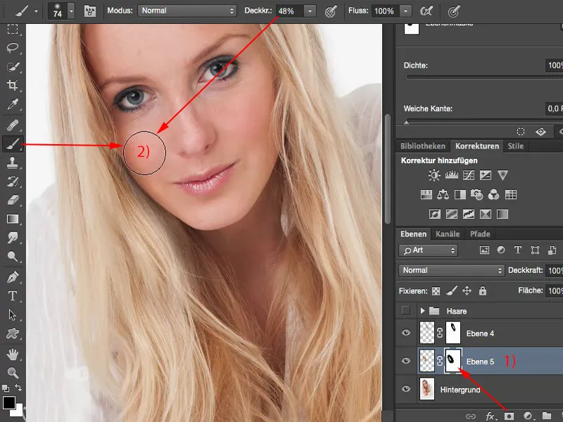 Vaata ja stiilid Photoshopiga - juuste täiustamine