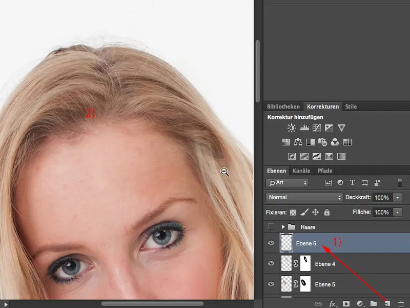 Väljanägemine ja stiilid Photoshopiga - juuste täiustamine