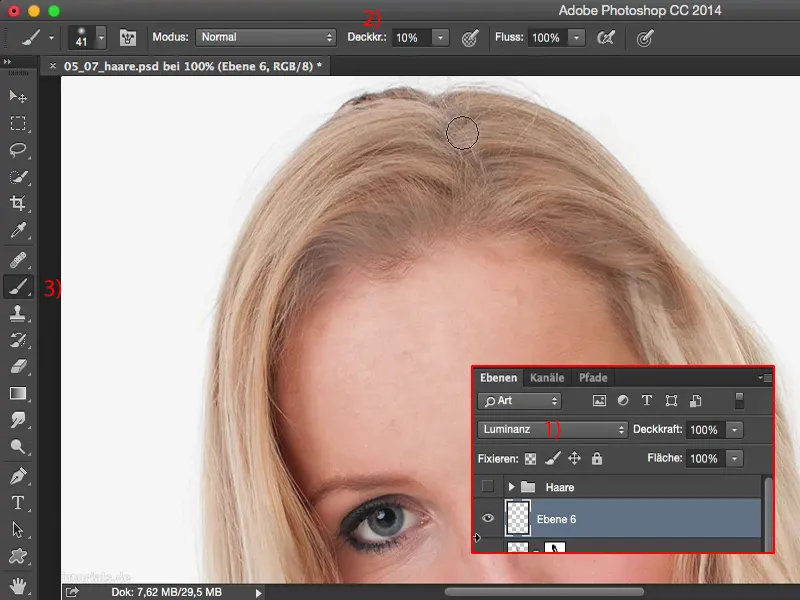 Vaata välja ja stiilid Photoshopiga - juuste täiustamine