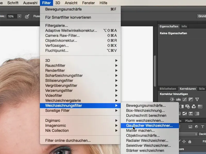 Vaata ja stiilid Photoshopis - juuste täiustamine