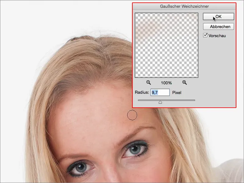 Vaadete ja stiilide loomine Photoshopiga - juuste täiustamine