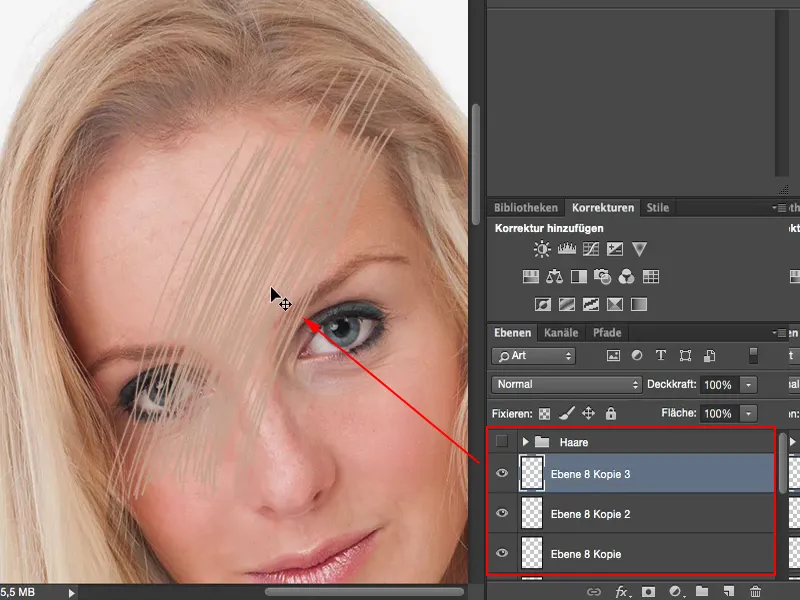 Vaata ja disaini Photoshopiga - juuste täiustamine