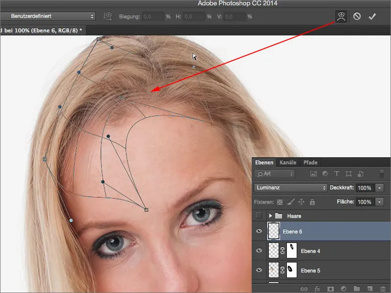 Vaated ja stiilid Photoshopiga - juuste täiustamine