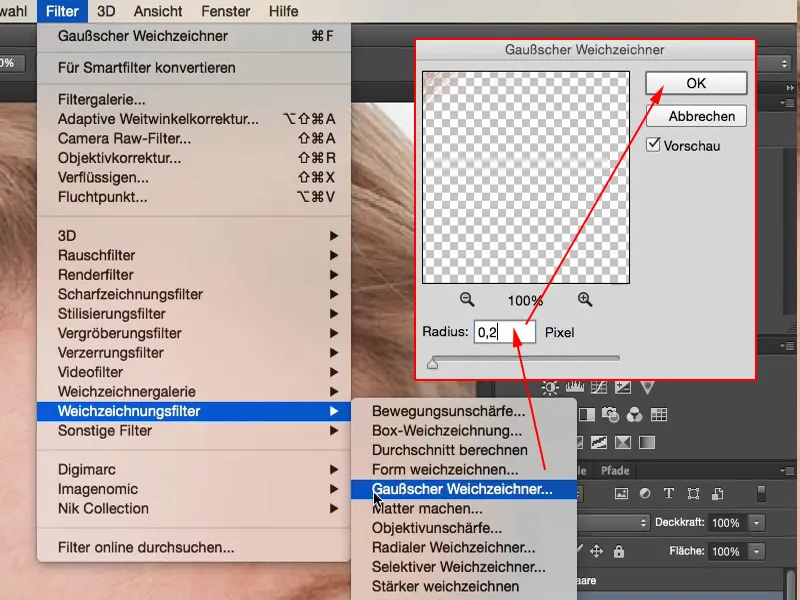 Vaata ja stiilid Photoshopiga - juuste täiustamine