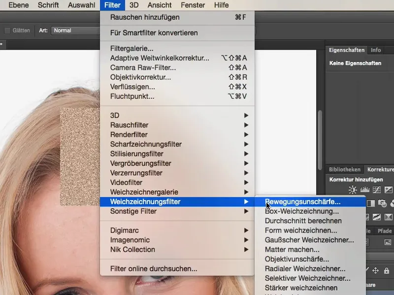 Vaata ja stiilid Photoshopis - juuste viimistlemine
