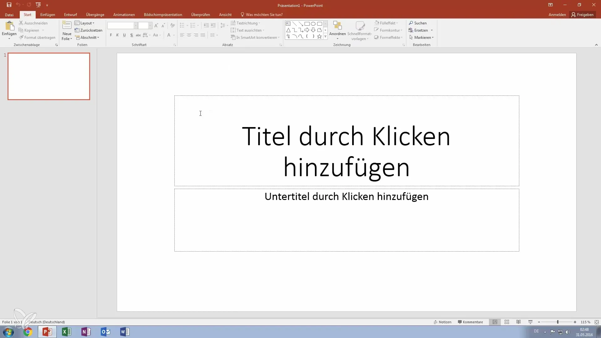 PowerPoint for Beginners – Creating a New File PowerPoint for Beginners – Create a New File