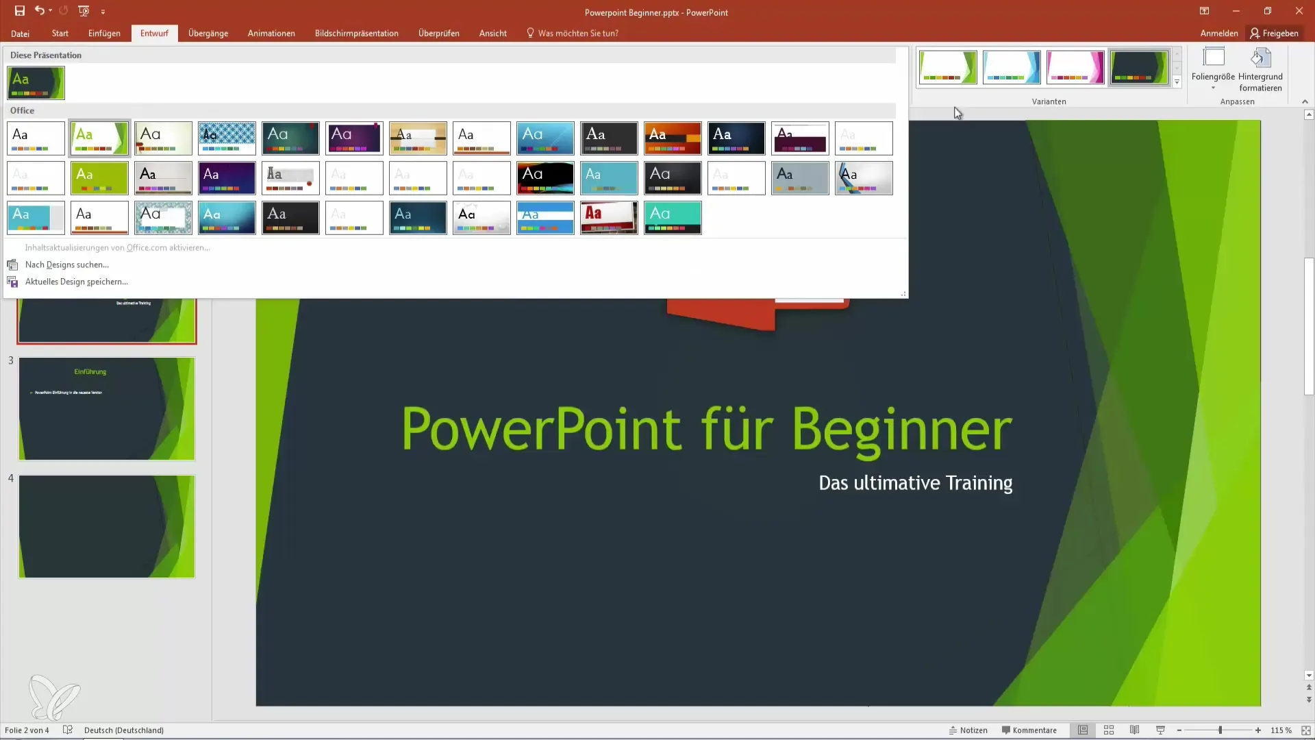 Migliora il design delle tue diapositive PowerPoint e personalizza gli sfondi Migliora il design della tua PowerPoint e personalizza gli sfondi