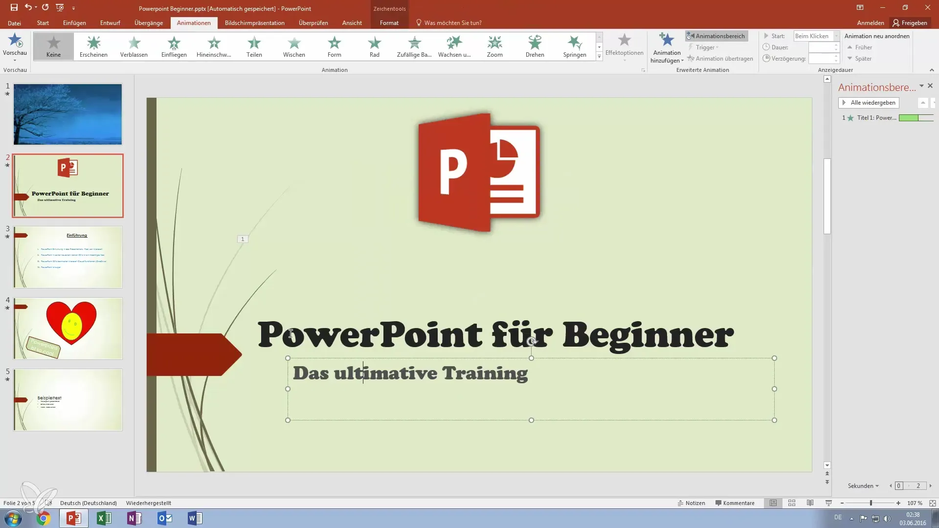 Crear animaciones de texto coloridas en PowerPoint