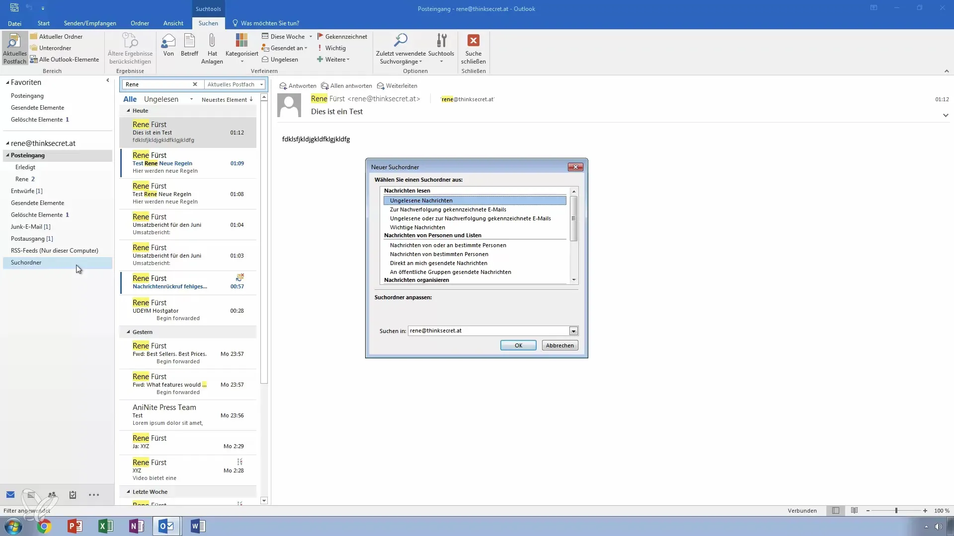 Creación y gestión eficaz de carpetas de búsqueda en Outlook Creación y gestión efectiva de carpetas de búsqueda en Outlook
